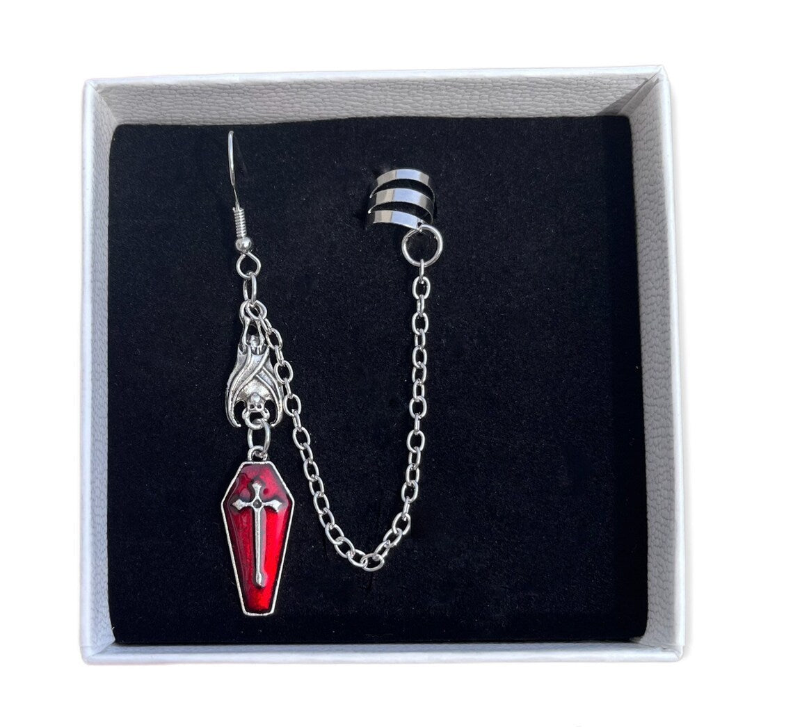 Narastreet – Midnight Cross Earrings