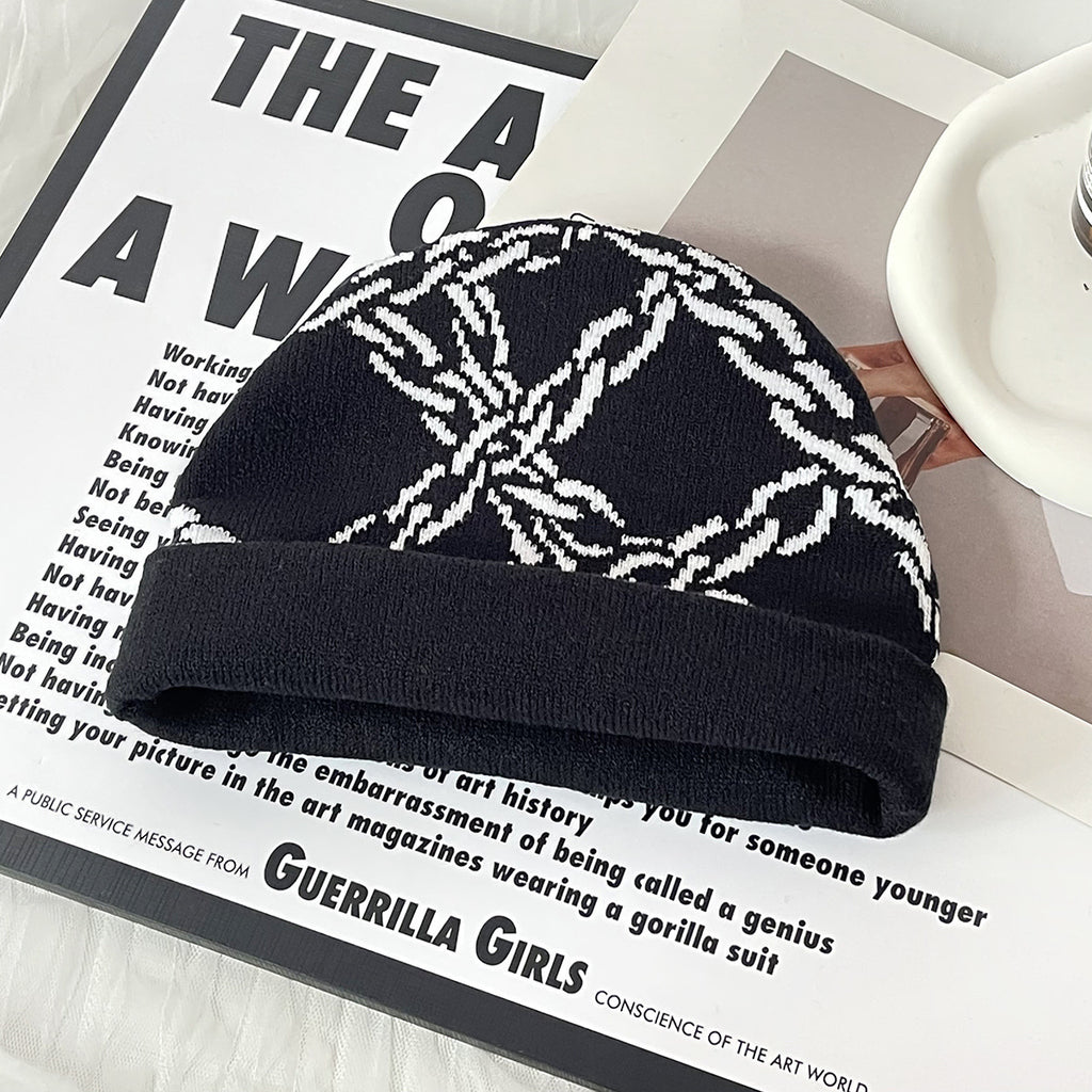 Narastreet – Dark Bloom Knitted Beanie