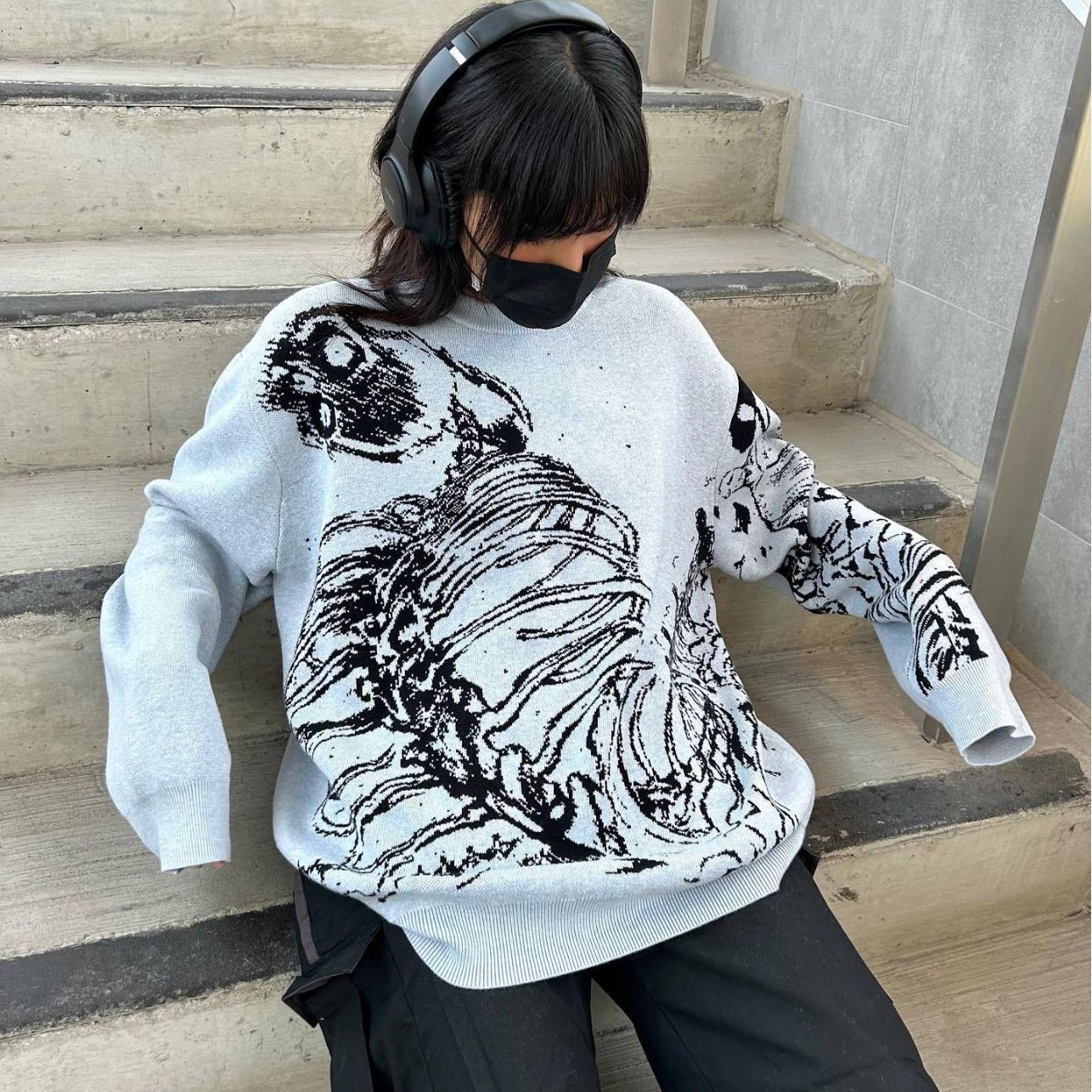 Narastreet – Skeleton Eclipse Sweater