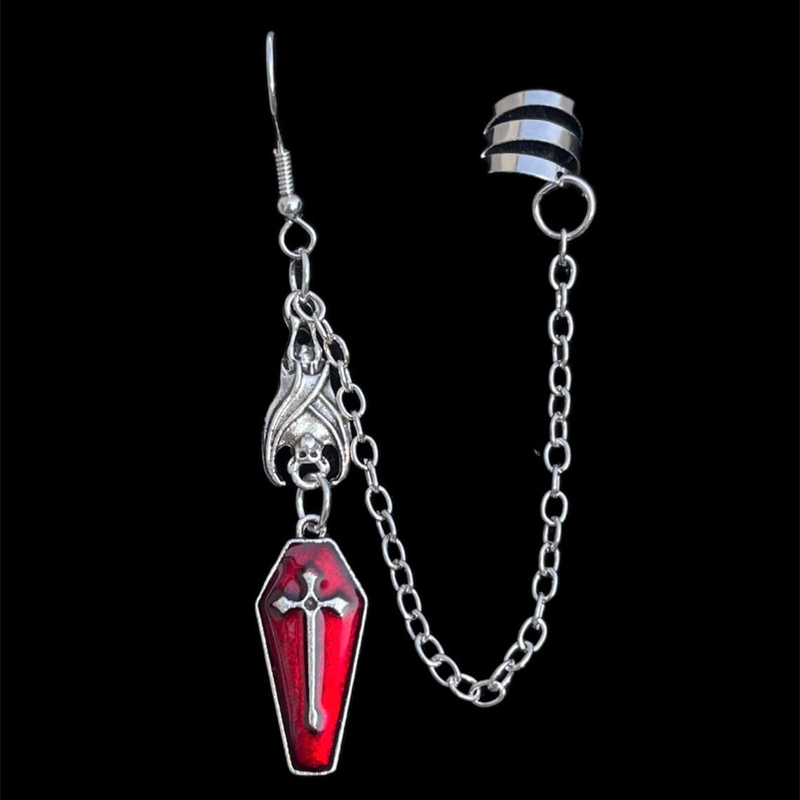 Narastreet – Midnight Cross Earrings